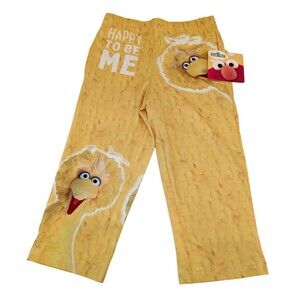 Brief Insanity Briefly Kids Sesame Street Big Bird Lounge Pajama Pants 3T - read